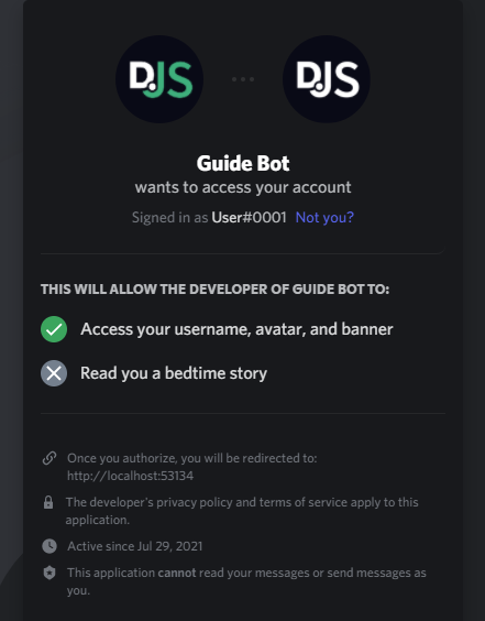 Discord Developer Portal — My Applications